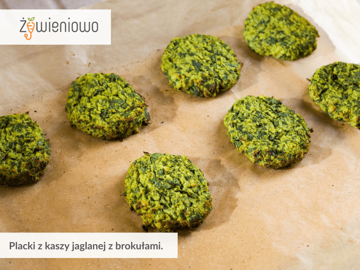 Placuszki z&nbsp;kaszy jaglanej z&nbsp;brokułami