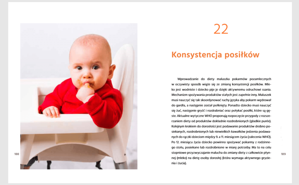 konsystencja posiłków - żywienie dzieci