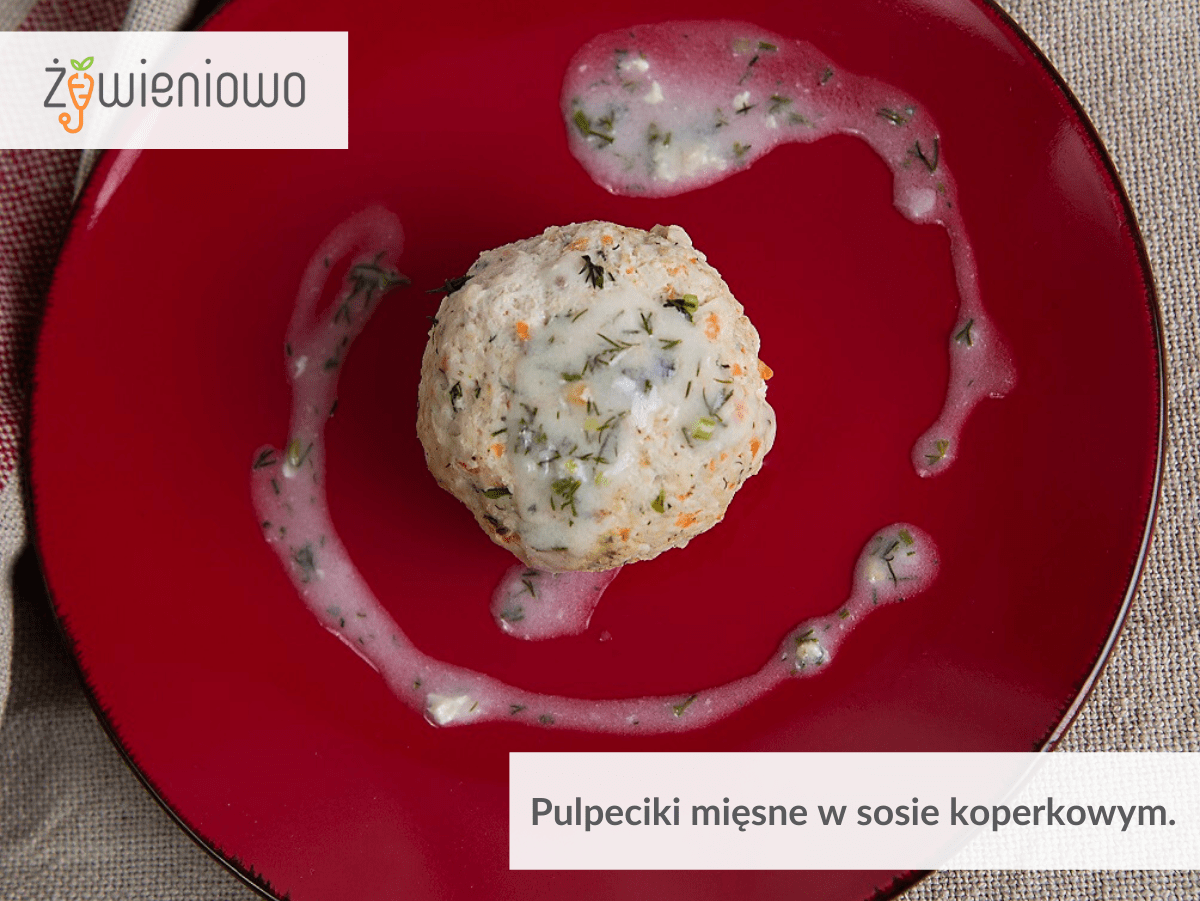Pulpeciki mięsne w&nbsp;sosie koperkowym.